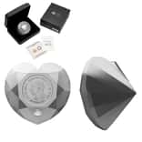 2025 Canada 2.5 oz Silver Heart Diamond Shaped Coin