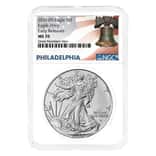 2025 Eagle Privy 1 oz Silver American Eagle NGC MS 70 ER Liberty Bell