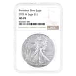2025-W 1 oz Burnished Silver American Eagle NGC MS 70