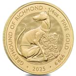 2025 GB 1/4 oz Gold The Tudor Beasts Greyhound of Richmond Coin BU