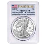 2025-W US Army Privy 1 oz Proof Silver American Eagle PCGS PF 69 FS