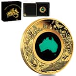 2026 1 oz Proof Gold Great Southern Land Chrysoprase Coin Perth Mint