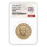 2026 (P) President Donald J. Trump $1 Coin NGC MS 64 ER Semiquincentennial