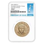 2026 (P) President Donald J. Trump $1 Coin NGC MS 67 FDOI