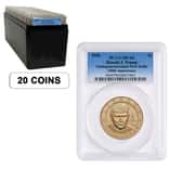 Box of 20 - 2026 (P) President Donald J. Trump $1 Coin PCGS MS 64 FS (Blue)
