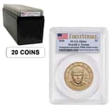 Box of 20 - 2026 (P) President Donald J. Trump $1 Coin PCGS MS 64 FS (Flag)