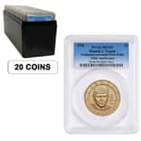 Box of 20 - 2026 (P) President Donald J. Trump $1 Coin PCGS MS 65 FS (Blue)