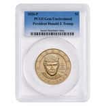 2026 (P) President Donald J. Trump $1 Coin PCGS Gem UNC (Blue)