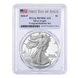 2026-P 1 oz Proof Silver American Eagle Congratulations Set PCGS PF 70 FDOI
