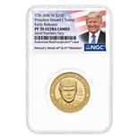 2026-W 1 oz President Donald J. Trump Proof Gold Coin NGC PF 70 ER (Trump Label)