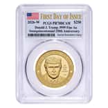 2026-W 1 oz President Donald J. Trump Proof Gold Coin PCGS PF 70 FDOI (Flag)