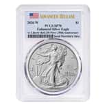 2026-W 1 oz Enhanced Uncirculated Silver American Eagle Liberty Bell Privy PCGS SP 70 AR