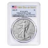 2026-W 1 oz Enhanced Uncirculated Silver American Eagle Liberty Bell Privy PCGS SP 70 FDOI