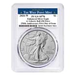 2026-W 1 oz Enhanced Uncirculated Silver American Eagle Liberty Bell Privy PCGS SP 70 FDOI West Point