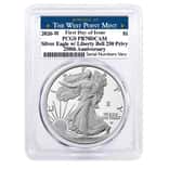 2026-W 1 oz Proof Silver American Eagle Liberty Bell Privy 250th Ann. PCGS PF 70 FDOI West Point