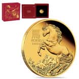 2026 1/10 oz Proof Gold Lunar Horse Coin Australian Perth Mint