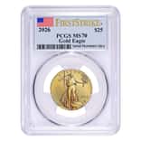 2026 1/2 oz Gold American Eagle PCGS MS 70 FS