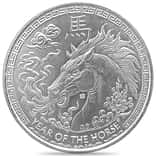 2026 1 oz Elemetal Year of The Horse Silver Round .999 Fine