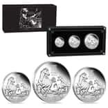 2026 3.5 oz Proof Silver Lunar Horse 3-Coin Set Australian Perth Mint