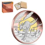 2026 5 oz Proof Silver Wonders of Australia The Outback Kangaroo Double Gilded Coin Perth Mint