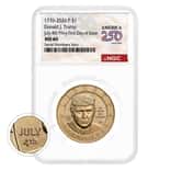 2026 (P) President Donald J. Trump July 4th Privy $1 Coin NGC MS 65 FDOI Semiquincentennial