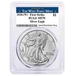 2026 (W) 1 oz Silver American Eagle PCGS MS 70 FS West Point