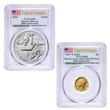 2026 Best of the US Mint 1916 Mercury Dime Gold Coin & Silver Medal Set PCGS SP/MS 69 FS