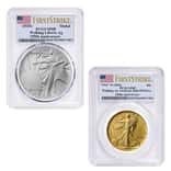 2026 Best of US Mint 1916 Walking Liberty Half Dollar Gold Coin & Silver Medal Set PCGS SP/MS 69 FS