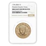 2026 (P) President Donald J. Trump $1 Coin NGC Gem UNC