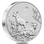 2027 1 Kilo Silver Lunar Goat BU Australian Perth Mint