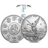 Roll of 25 - 2027 1 oz Mexican Libertad Silver Coin BU