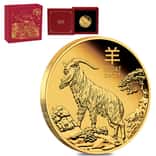 2027 1 oz Proof Gold Lunar Goat Coin Australian Perth Mint
