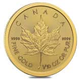 2027 1/10 oz Canadian Gold Maple Leaf $5 Coin BU (Sealed)