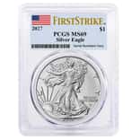2027 1 oz Silver American Eagle PCGS MS 69 FS (Flag)
