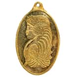 20 Gram Gold PAMP Suisse Lady Fortuna Oval Pendant .9999 Fine (Scruffy)