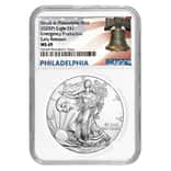 2020 (P) 1 oz Silver American Eagle NGC MS 69 ER (Liberty Bell) Emergency Production
