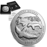 2017-P 5 oz Silver America the Beautiful ATB Iowa Effigy Mounds National Monument Unc Coin (w/Box & COA)