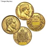20 Francs French Gold Napoleon III AGW .1867 oz Avg Circ (1852-1870, Random Year)