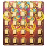 25 x 1 Gram PAMP Suisse Diwali Lakshmi Gold Bar .9999 Fine Multigram+25 (Rangoli Assay)
