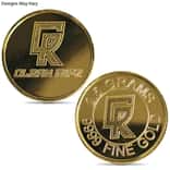 2.5 Gram Generic Gold Round .999+ Fine (Secondary Market)