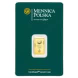 2 Gram Mint of Poland Gold Bar .9999 Fine (in Assay)