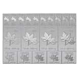 2 oz Royal Canadian Mint Mapleflex™ Silver Bar .9999 Fine (Random Year)