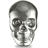 3.62 gram Mene Platinum Skull Charm .995 Fine