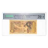 3 California Goldback 3/1000 oz 24K Gold Foil Aurum Note PMG 70 ER