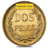 2 Pesos Mexican Gold Coin AGW .0482 oz AU/BU (Random Year)