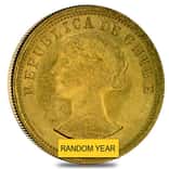 Chile Gold 100 Pesos Scruffy (Random Year,1926-1980)