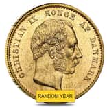 1873-1900 Denmark Gold 20 Kroner Christian IX AU