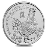2017 Great Britain 1 oz Silver Year of the Rooster Coin .999 Fine BU