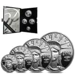 1997-W 1.85 oz Proof Platinum American Eagle 4-Coin Set (w/Box & COA)