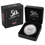 5 oz Sunshine Mint Costco 50th Ann Silver Round .999 Fine